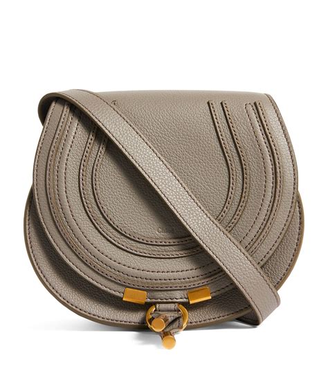 chloe marcie crossbody grey|chloe marcie saddle bag small.